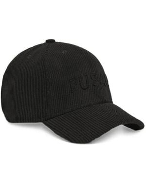 Fusalp Corduroy Logo-Embroidered Cap - Black