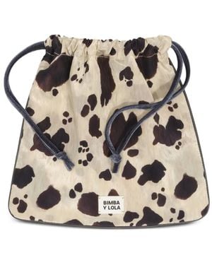 Bimba Y Lola Pony Scarf Pouch Bag - Black