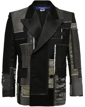 Junya Watanabe Patchwork Double-breasted Blazer - ブラック