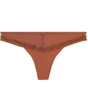 Aubade Sheer Emotion Thong - Brown