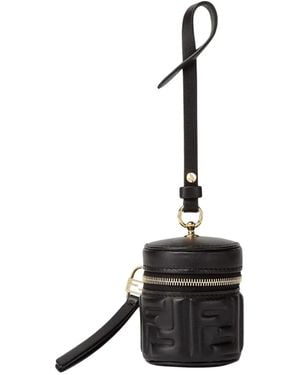 Fendi Breloque Baguette À Logo Embossé - Black