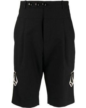 NAMACHEKO Zip-Detail Tailored Shorts - Black