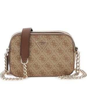Guess Sac Porté Épaule Noelle À Logo 4G - Brown