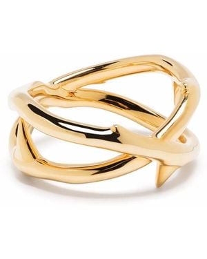 Shaun Leane Rose Thorn Wide Band Ring - Metallic