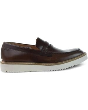 Clarks Ernest Free Slip-On Loafers - Brown