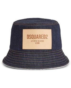 DSquared² Denim Bucket Hat - Blue