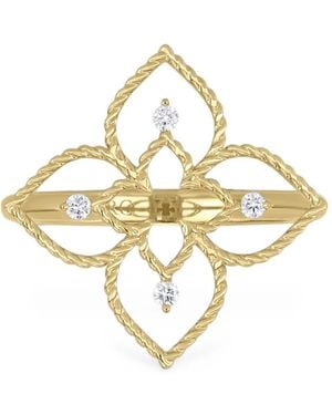 Roberto Coin Anillo Desert Flower Princess Con Diamantes - Metálico