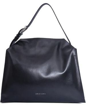 Orciani Borsa A Spalla Trinity Jungle Media - Blu