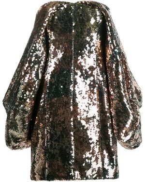 Halpern Sequinned Mini Dress - Black