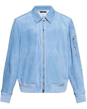 Tom Ford Suede Jacket - Blue