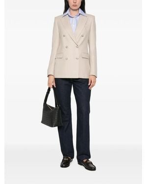 Tagliatore Double-Breasted Blazer - White