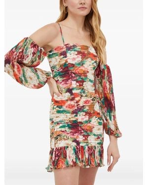Guess Jurk Met Bloemenprint - Rood