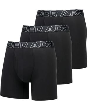 Under Armour Logo-Waistband Boxers (Pack Of Three) - Black