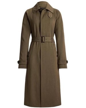 Ralph Lauren Abrigo Matthews Con Cinturón - Neutro