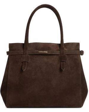 DSquared² Twin Shopping Tote Bag - Brown