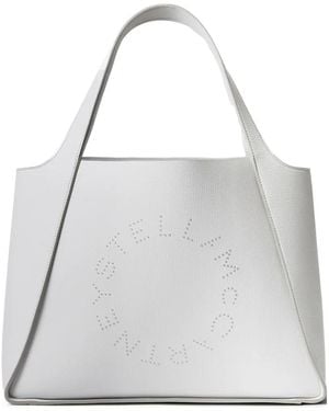 Stella McCartney Logo-Detail Tote Bag - Grey