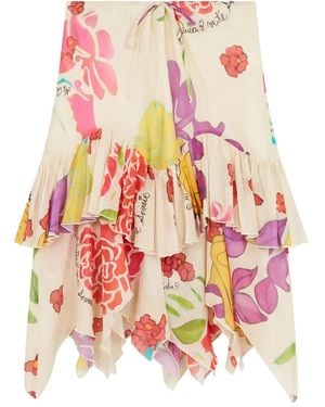 Donde Esteban Midirock Mit Blumen-Print - Mehrfarbig