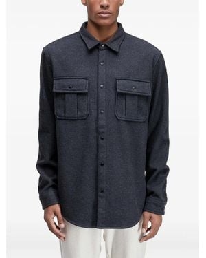 Osklen Ulina Mescla Button Pocket Shirt - Blue