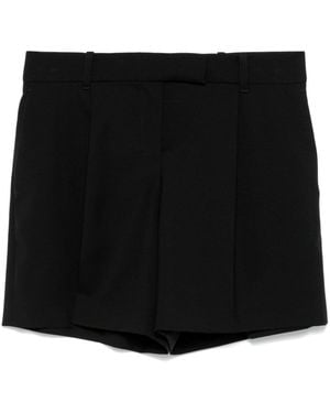 Alexander McQueen Shorts Mit Faltendetail - Schwarz