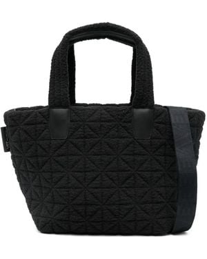 VEE COLLECTIVE Small Vee Sherpa Tote Bag - Black