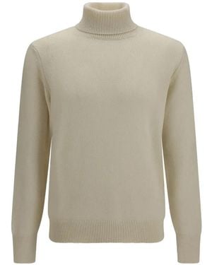 Aragona Turtleneck Sweater - White