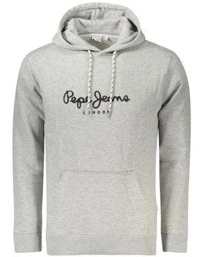 Pepe Jeans Logo-Print Hoodie - Grey