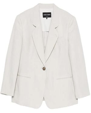 Giorgio Armani Blazer À Simple Boutonnage - White