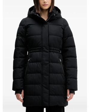 Hollister Hooded Puffer Coat - Black