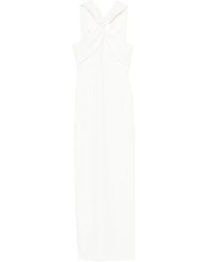 Solace London Rona Maxikleid Mit Verdrehtem Design - Weiß