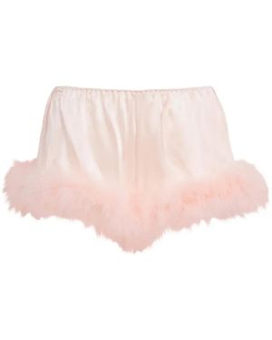 Gilda & Pearl Short Taylor Bordé De Plumes - Rose
