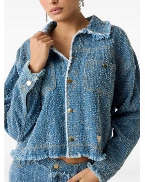 Guess Denim Tweed Jacket - Blue