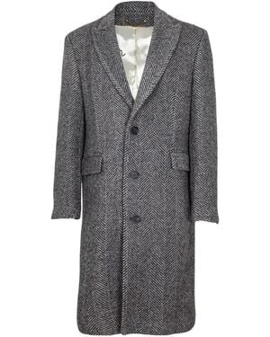 Golden Goose Manteau À Simple Boutonnage - Grey