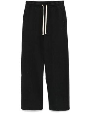 Champion Vintage-Wash Wide-Leg Track Pants - Black
