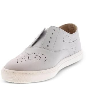 Fratelli Rossetti Perforated Leather Trainers - White