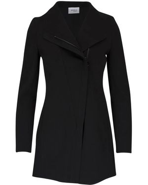 Akris Punto Off-Centre Zip-Up Jacket - Black