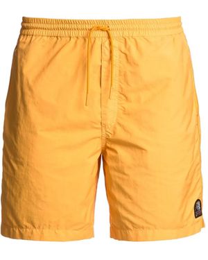 Parajumpers Logo-Patch Swim Shorts - Yellow