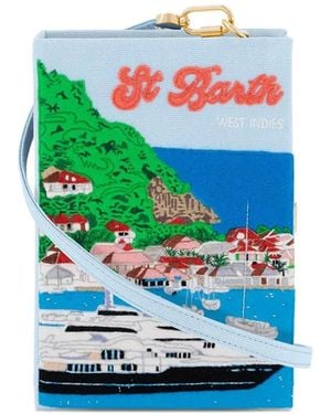 Olympia Le-Tan Schultertasche mit Applikation - Blau