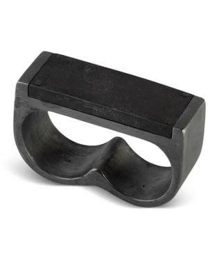 Parts Of 4 Anello Plate Double - Nero