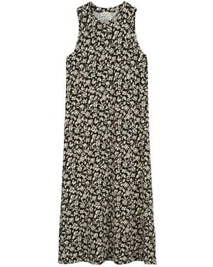 Marc O' Polo Floral-Print Sleeveless Midi Dress - Black