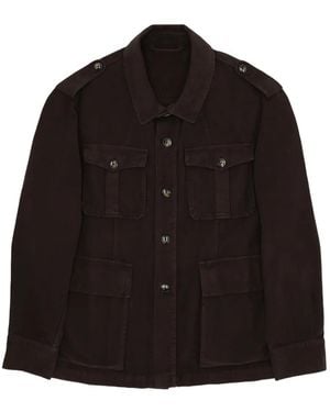 Fortela Owen Front-Pockets Jacket - Black