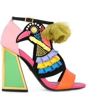Kat Maconie Sandales Aya À Ornements Oiseau - Green