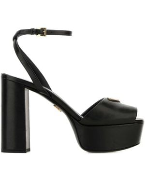 Prada 110Mm Ankle-Strap Platform-Heel Sandals - Black
