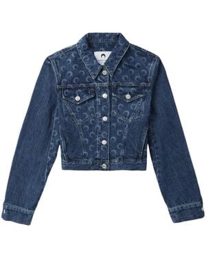 Marine Serre Capospalla Jeans - Blu