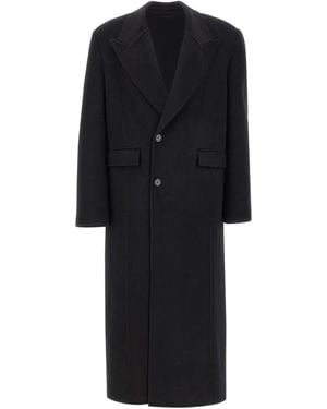 Séfr Tetsu Flap-Pocket Button Coat - Black