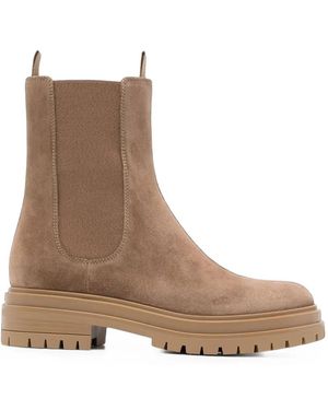 Gianvito Rossi Chester Suede Chelsea Boots - Brown