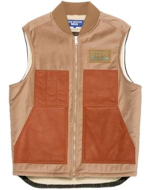 Junya Watanabe X Filson ジップアップ ベスト - ブラウン
