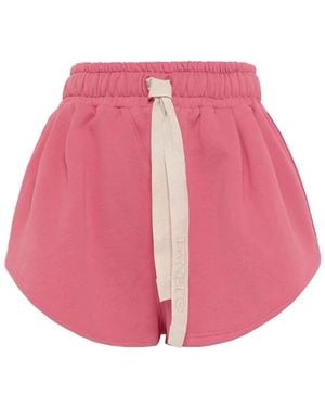 Laneus Joggingshorts mit Kordelzug - Pink