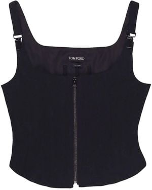 Tom Ford コルセットトップ - ブルー
