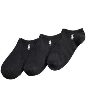 Polo Ralph Lauren Logo Socks (Set Of Three) - Black