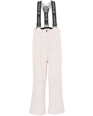 Perfect Moment Slalom Logo-Strap Ski Pants - White